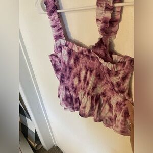 BCBGeneration sleeveless crop top in Lavender herb color in size Medium. NWT